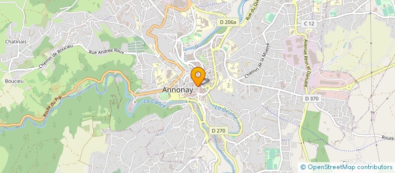 localisation de l'entreprise MONSIEUR ALAIN BRUN à ANNONAY