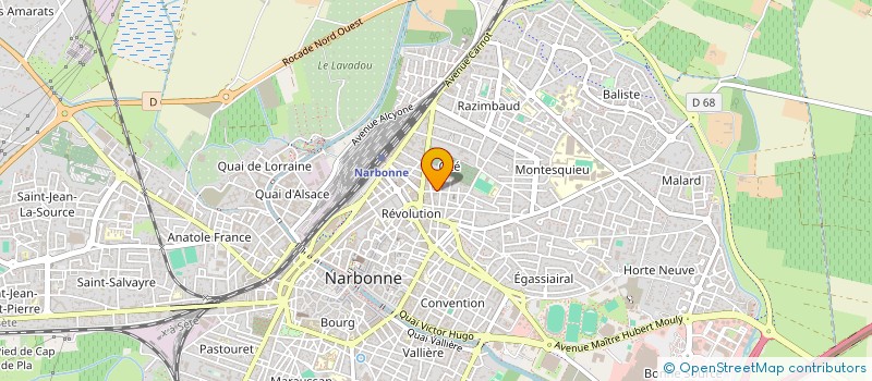 localisation de l'entreprise MONSIEUR ALAIN BRUN à NARBONNE