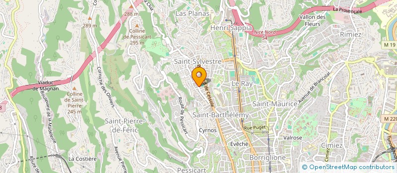 localisation de l'entreprise MONSIEUR ALAIN BRUN à NICE