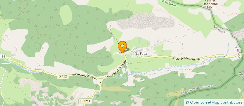 localisation de l'entreprise MONSIEUR ALAIN BRUN  PEYROULES