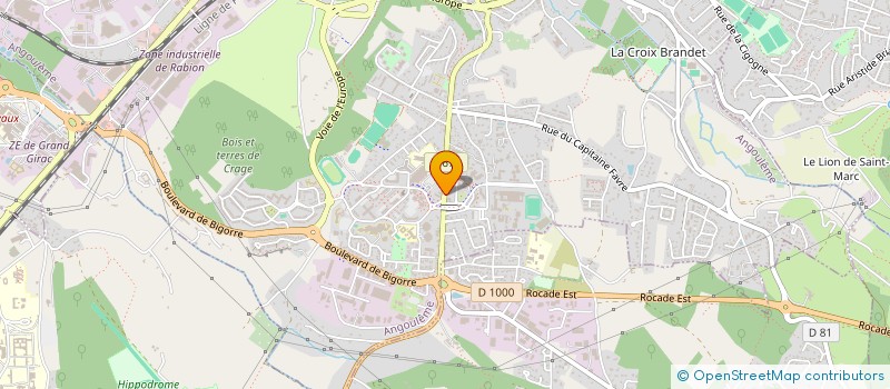 localisation de l'entreprise MONSIEUR ALAIN BRUNEAUD à ANGOULEME
