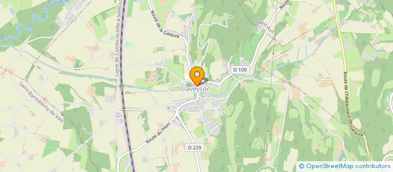 localisation de l'entreprise MONSIEUR ALAIN BRUNEL  CLAVEYSON