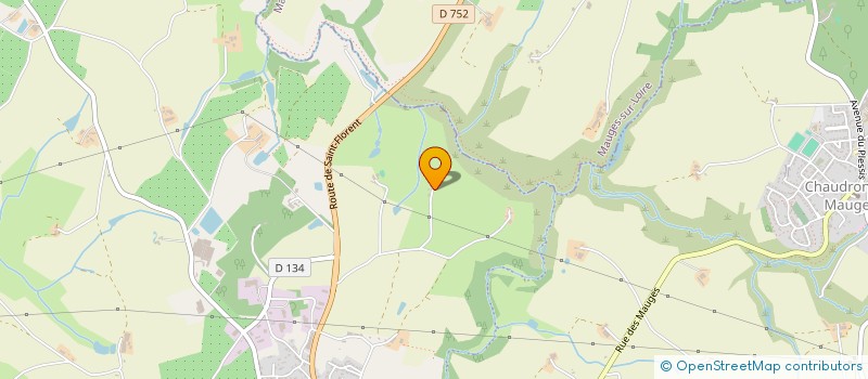 localisation de l'entreprise MONSIEUR ALAIN BRUNET  MAUGES-SUR-LOIRE