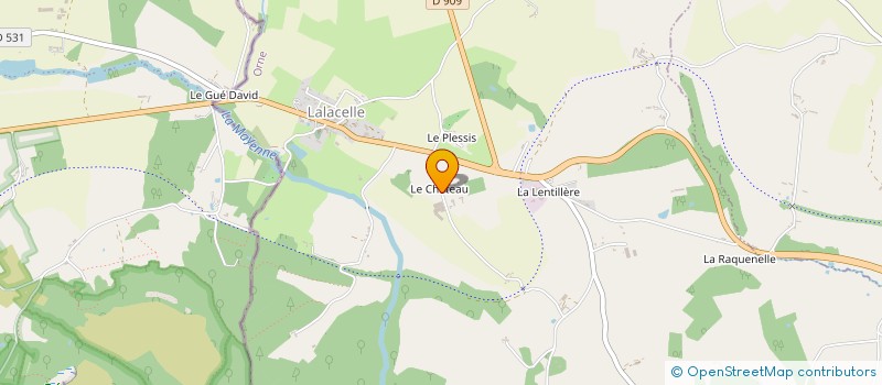 localisation de l'entreprise MONSIEUR ALAIN BRUNET à LALACELLE