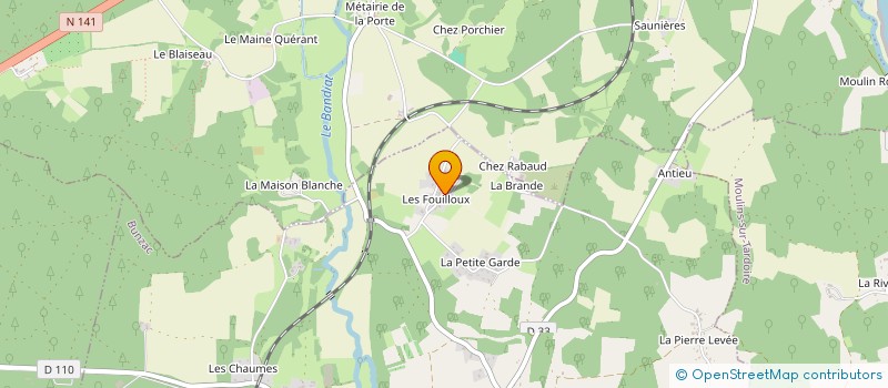 localisation de l'entreprise MONSIEUR ALAIN BRUNET à BUNZAC