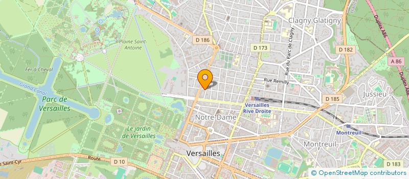 localisation de l'entreprise MONSIEUR ALAIN BRUNET à VERSAILLES