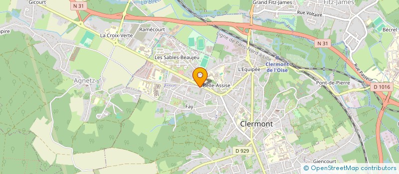 localisation de l'entreprise MONSIEUR ALAIN BRUNET à CLERMONT