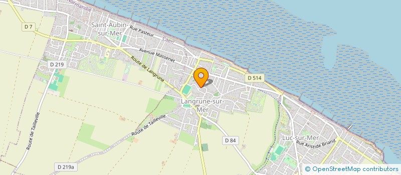 localisation de l'entreprise MONSIEUR ALAIN BRUNETEAU  LANGRUNE-SUR-MER