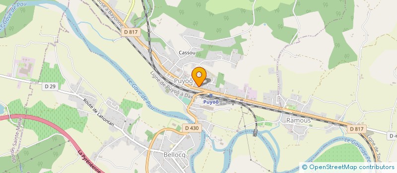 localisation de l'entreprise MONSIEUR ALAIN-BRUNO ETCHESSAHAR  PUYOO