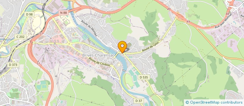 localisation de l'entreprise MONSIEUR ALAIN BRUNON à BRIVES-CHARENSAC