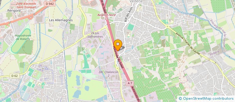 localisation de l'entreprise MONSIEUR ALAIN BRUSSET  VEDENE