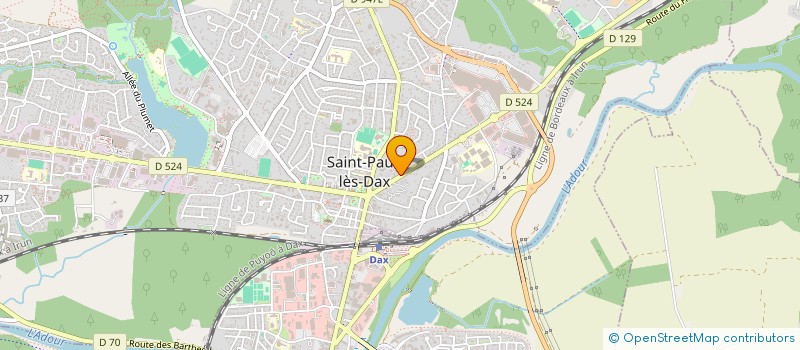 localisation de l'entreprise MONSIEUR ALAIN BRY à SAINT-PAUL-LES-DAX