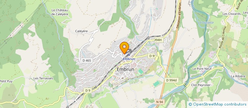 localisation de l'entreprise MONSIEUR ALAIN BUCQUET  EMBRUN