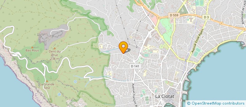localisation de l'entreprise MONSIEUR ALAIN BUISINE à LA CIOTAT