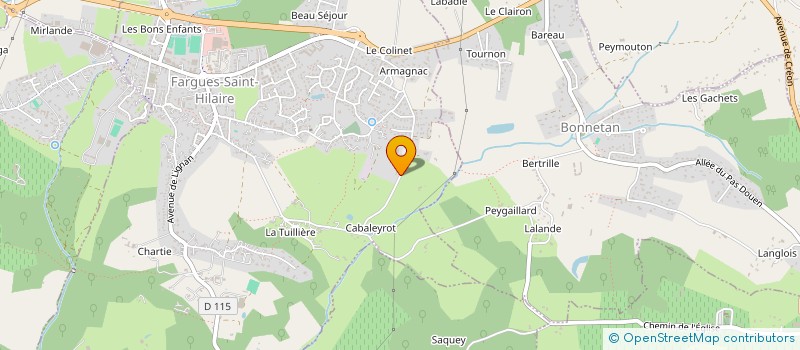 localisation de l'entreprise MONSIEUR ALAIN BUISSON  FARGUES-SAINT-HILAIRE