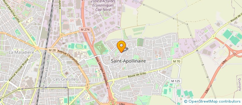 localisation de l'entreprise MONSIEUR ALAIN BUONOCORE  SAINT-APOLLINAIRE