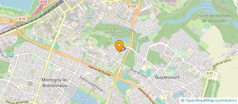 localisation de l'entreprise MONSIEUR ALAIN BURDET  GUYANCOURT