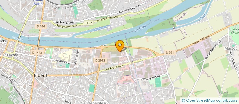 localisation de l'entreprise MONSIEUR ALAIN BURET  CAUDEBEC-LES-ELBEUF