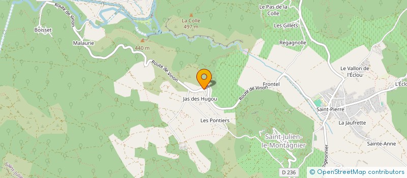 localisation de l'entreprise MONSIEUR ALAIN BURGOS  SAINT-JULIEN