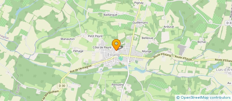 localisation de l'entreprise MONSIEUR ALAIN BURGUY à MAULEON D'ARMAGNAC