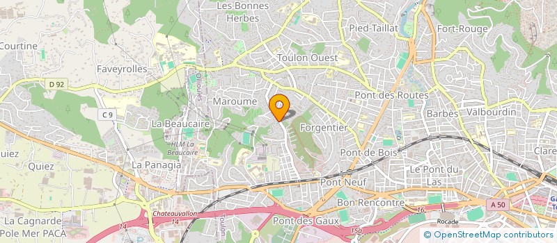 localisation de l'entreprise MONSIEUR ALAIN BURLINO  TOULON