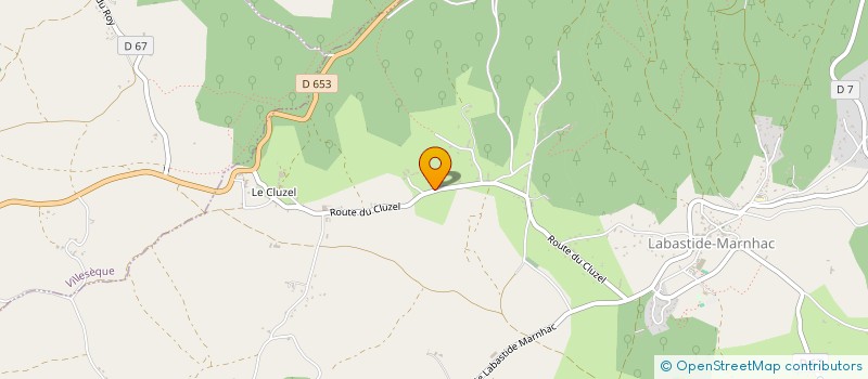 localisation de l'entreprise MONSIEUR ALAIN CABALLUD  LABASTIDE-MARNHAC