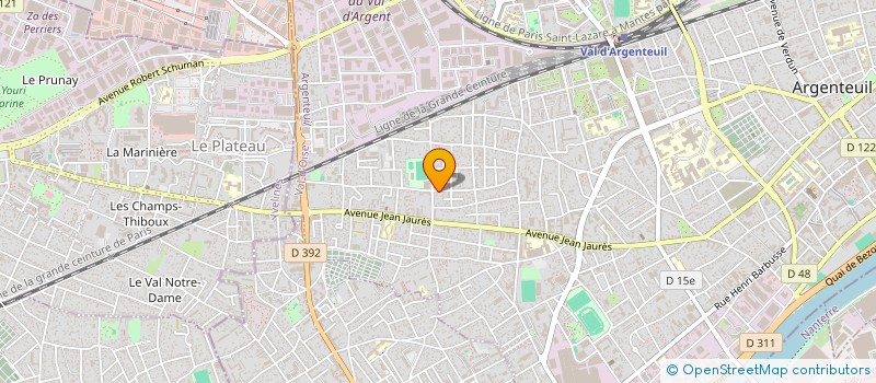 localisation de l'entreprise MONSIEUR ALAIN CABARET  ARGENTEUIL