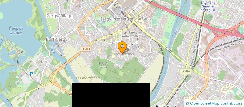 localisation de l'entreprise MONSIEUR ALAIN CABESTAING  CERGY