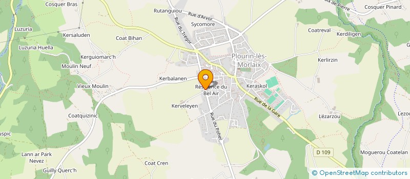 localisation de l'entreprise MONSIEUR ALAIN CAILLARD  PLOURIN-LES-MORLAIX