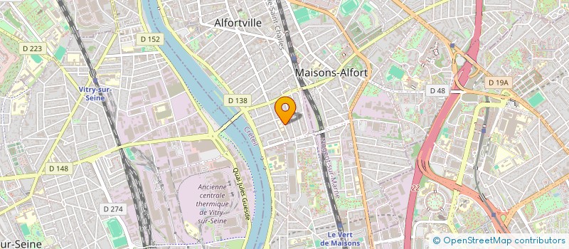 localisation de l'entreprise MONSIEUR ALAIN CAILLE à ALFORTVILLE