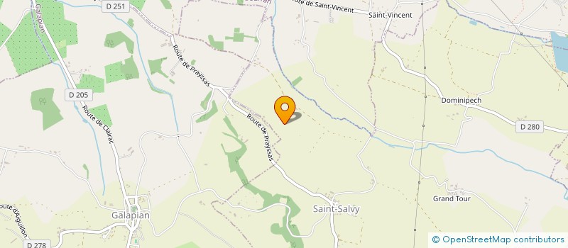 localisation de l'entreprise MONSIEUR ALAIN CALGARO  SAINT SALVY