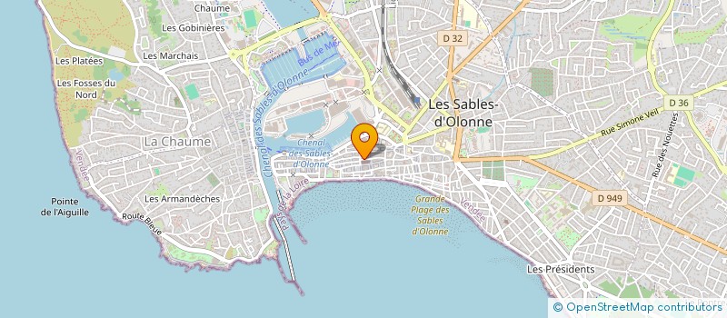 localisation de l'entreprise MONSIEUR ALAIN CAMPO à LES SABLES D'OLONNE