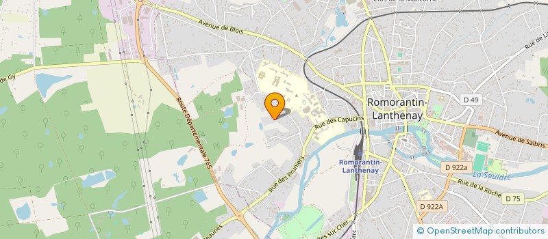 localisation de l'entreprise MONSIEUR ALAIN CANDEL  ROMORANTIN-LANTHENAY