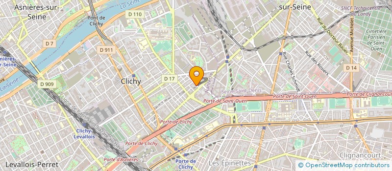 localisation de l'entreprise MONSIEUR ALAIN CANETTI à CLICHY