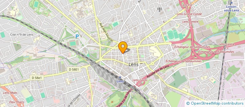 localisation de l'entreprise MONSIEUR ALAIN CANIOT  LENS