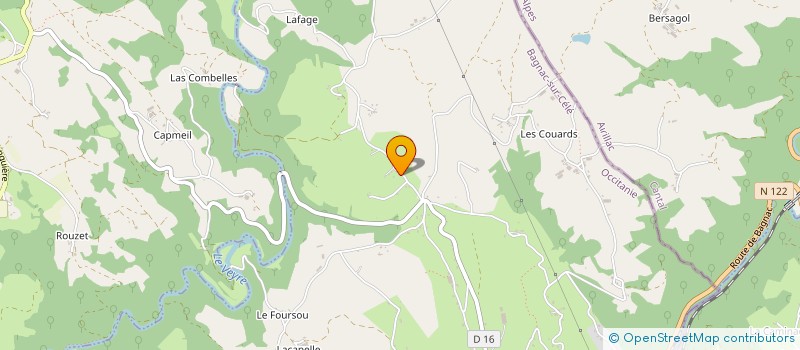 localisation de l'entreprise MONSIEUR ALAIN CANTALOUBE  BAGNAC-SUR-CELE