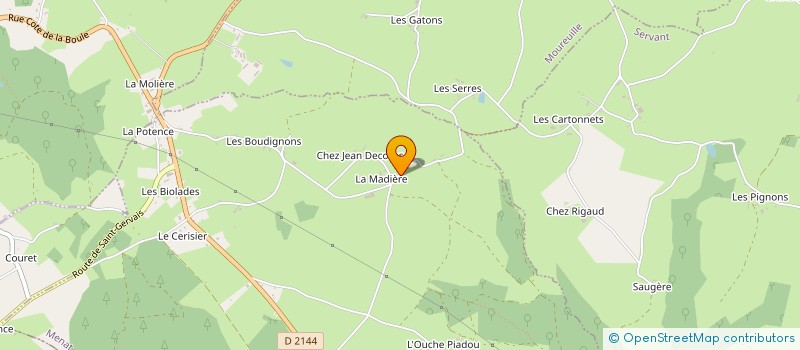 localisation de l'entreprise MONSIEUR ALAIN CANTHE  MENAT