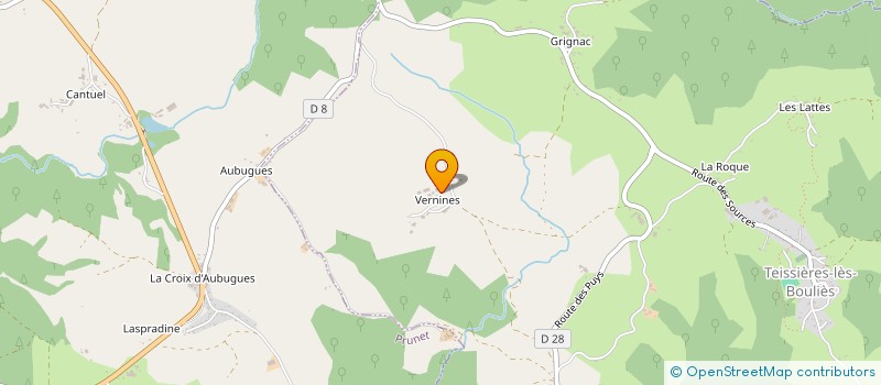 localisation de l'entreprise MONSIEUR ALAIN CANTUEL à TEISSIERES-LES-BOULIES