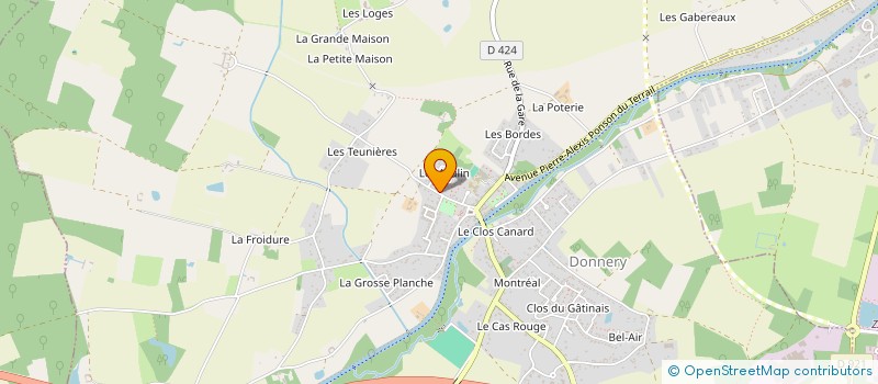 localisation de l'entreprise MONSIEUR ALAIN CARIGNON  DONNERY
