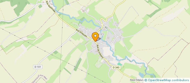 localisation de l'entreprise MONSIEUR ALAIN CARON  FILLIEVRES