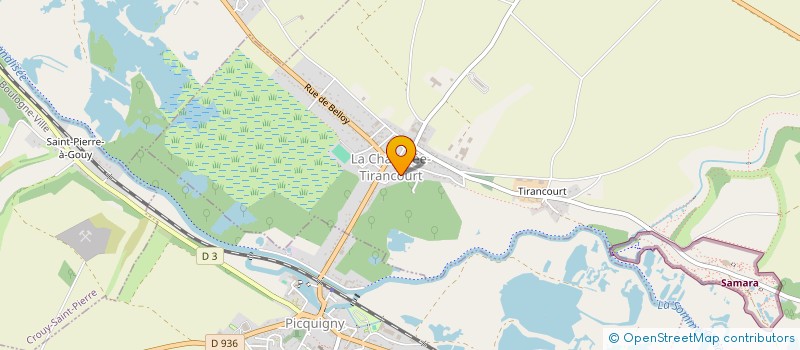 localisation de l'entreprise MONSIEUR ALAIN CARPENTIER  LA CHAUSSEE-TIRANCOURT