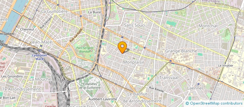 localisation de l'entreprise MONSIEUR ALAIN CARRAT  LYON 3EME