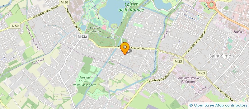 localisation de l'entreprise MONSIEUR ALAIN CARRE  TOURNEFEUILLE