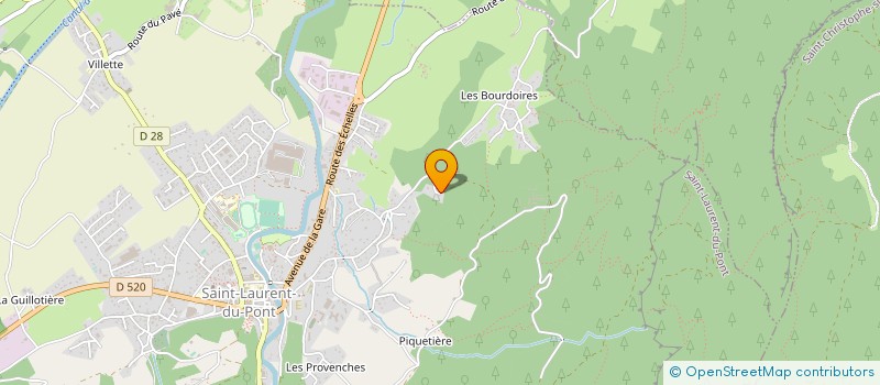 localisation de l'entreprise MONSIEUR ALAIN CARRON-FOURT  SAINT-LAURENT-DU-PONT