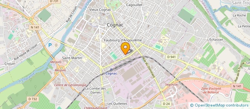 localisation de l'entreprise MONSIEUR ALAIN CARTAU à COGNAC