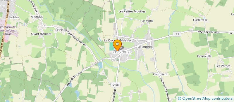 localisation de l'entreprise MONSIEUR ALAIN CARTERON  CHEVROUX