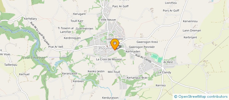 localisation de l'entreprise MONSIEUR ALAIN CARTRY  PLOUMILLIAU