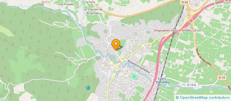 localisation de l'entreprise MONSIEUR ALAIN CARUSO à CUERS