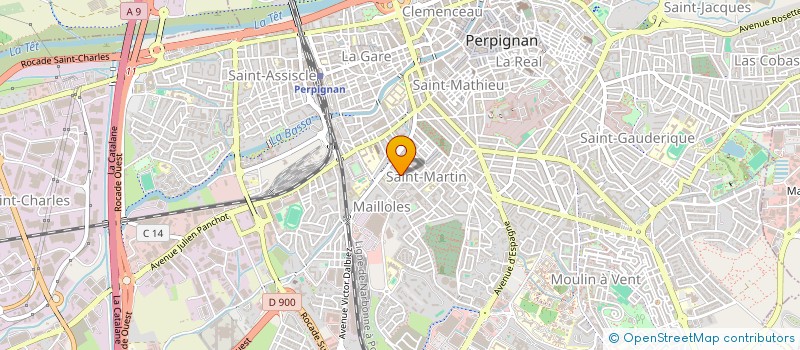 localisation de l'entreprise MONSIEUR ALAIN CASADEVALL  PERPIGNAN