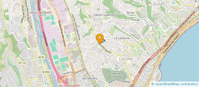 localisation de l'entreprise MONSIEUR ALAIN CASADO à NICE